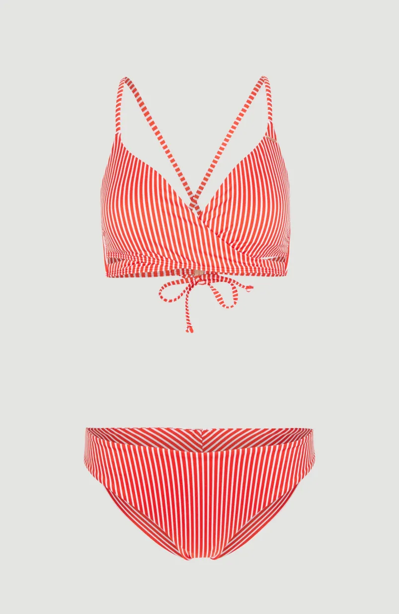 Baay - Maoi Bralette Bikiniset | Red Simple Stripe
