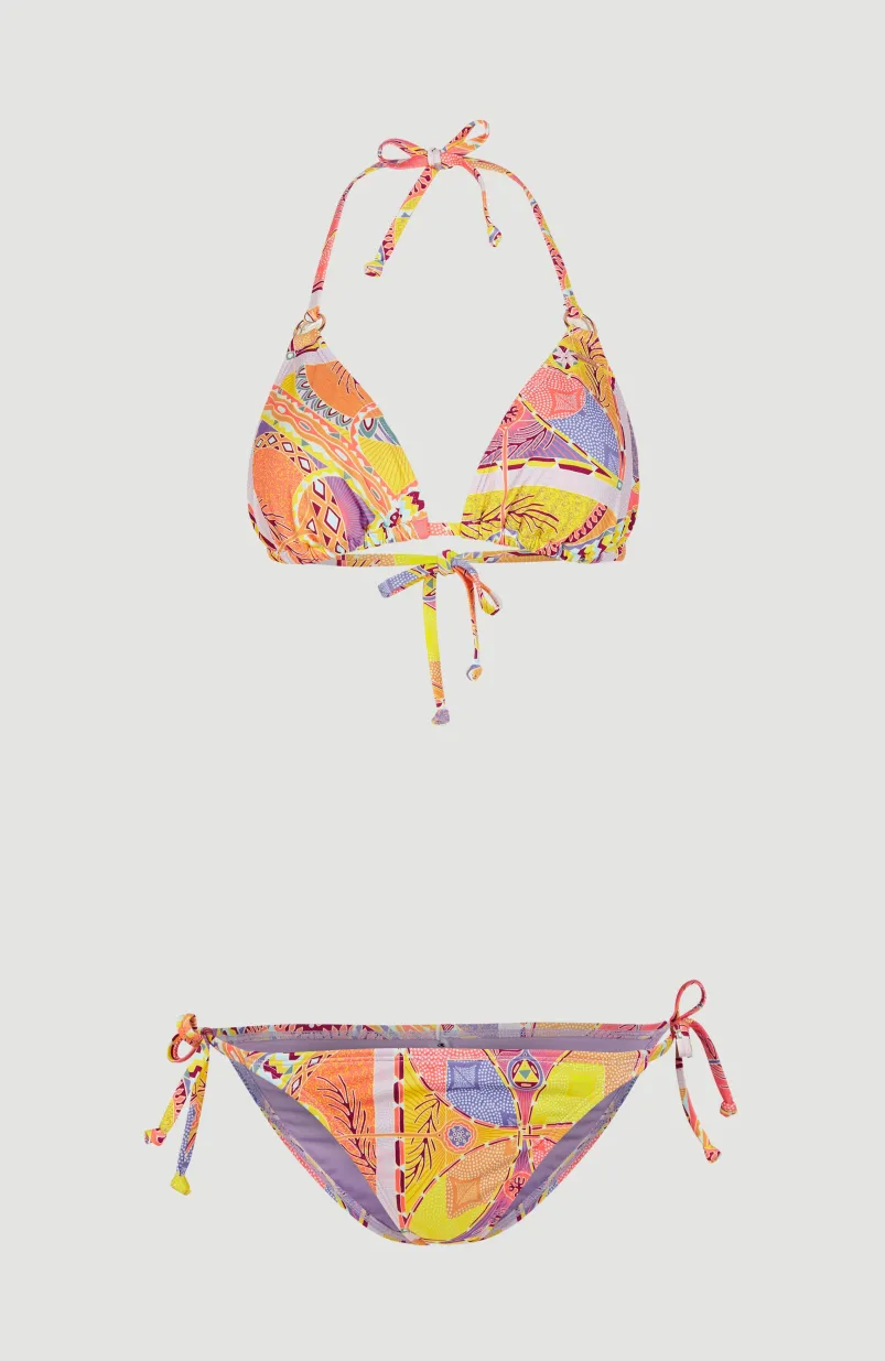 Bikini Capri - Bondey Triangle | Yellow Scarf Print