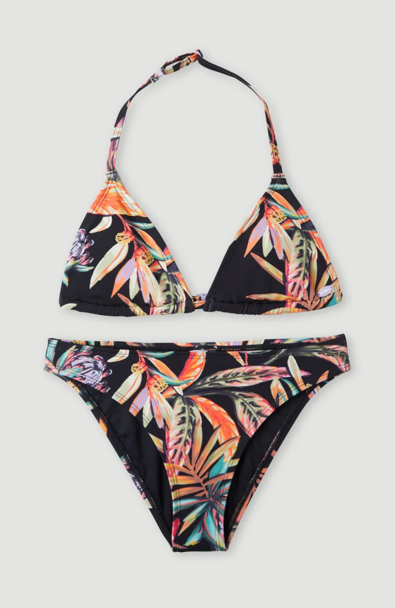 Bikini Venice Beach Party | Black Tropical Flower