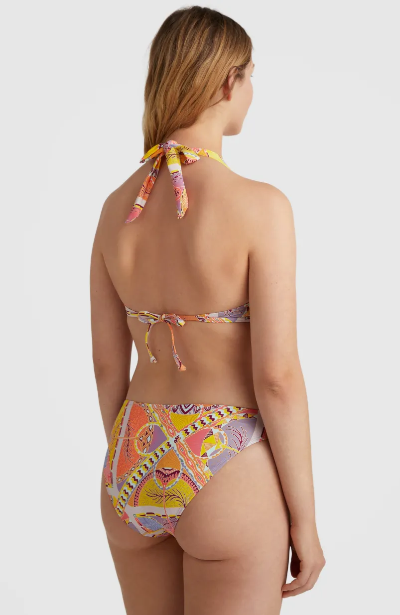 Bikinibroekje Rita | Yellow Scarf Print