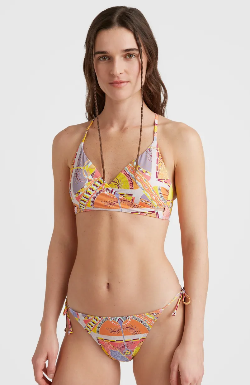 Bikinitop Baay Bralette | Yellow Scarf Print