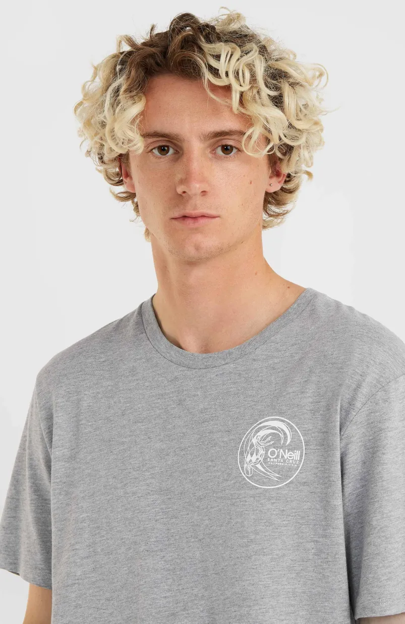 Circle Surfer T-Shirt | Silver Melee -A