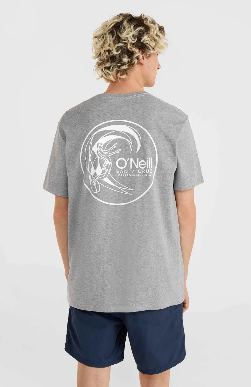Circle Surfer T-Shirt | Silver Melee -A