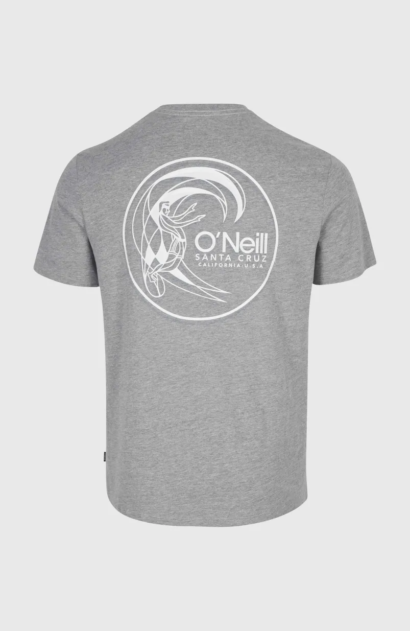 Circle Surfer T-Shirt | Silver Melee -A