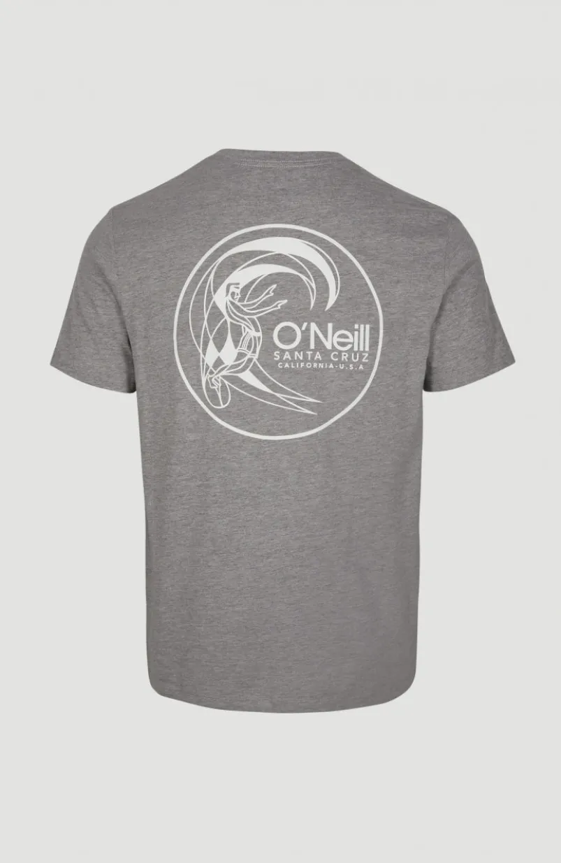 Circle Surfer T-Shirt | Silver Melee -A