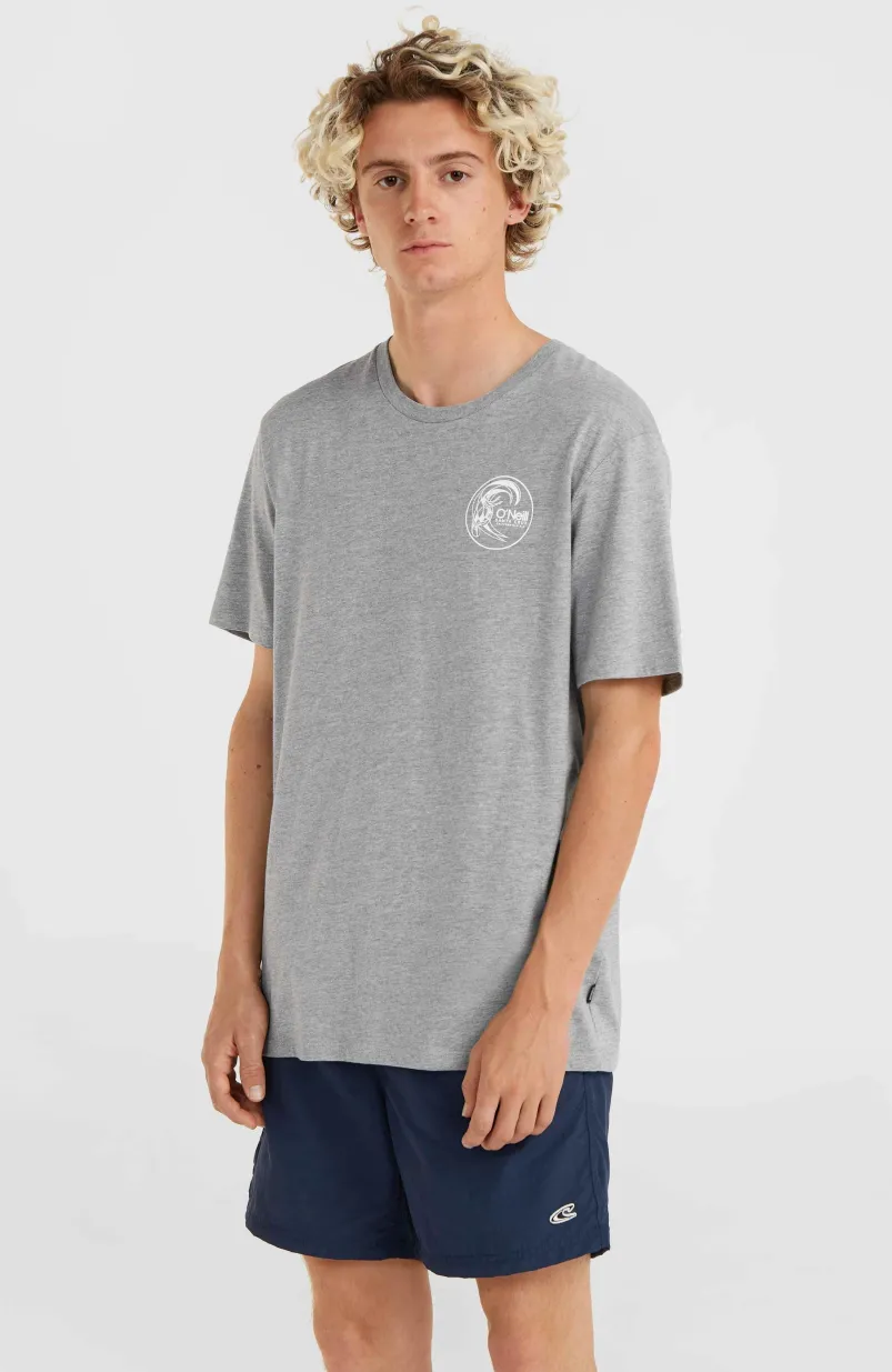 Circle Surfer T-Shirt | Silver Melee -A