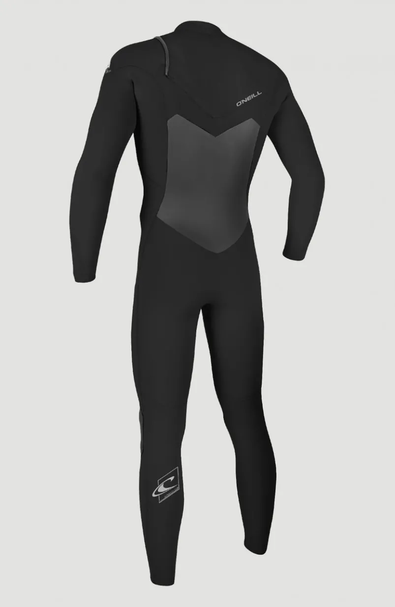 Epic 4/3mm Chest Zip Full Wetsuit | BLACK/BLACK