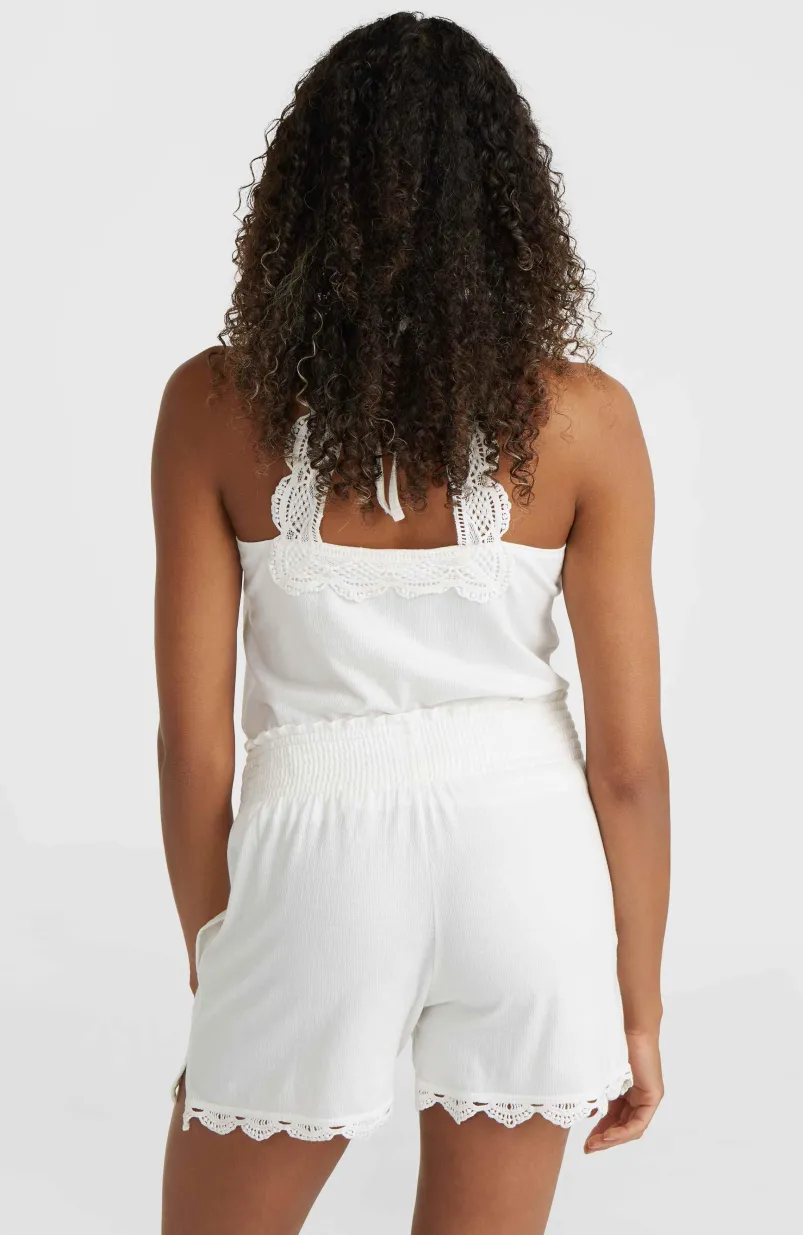 Essentials Ava Smocked Short | Snow White