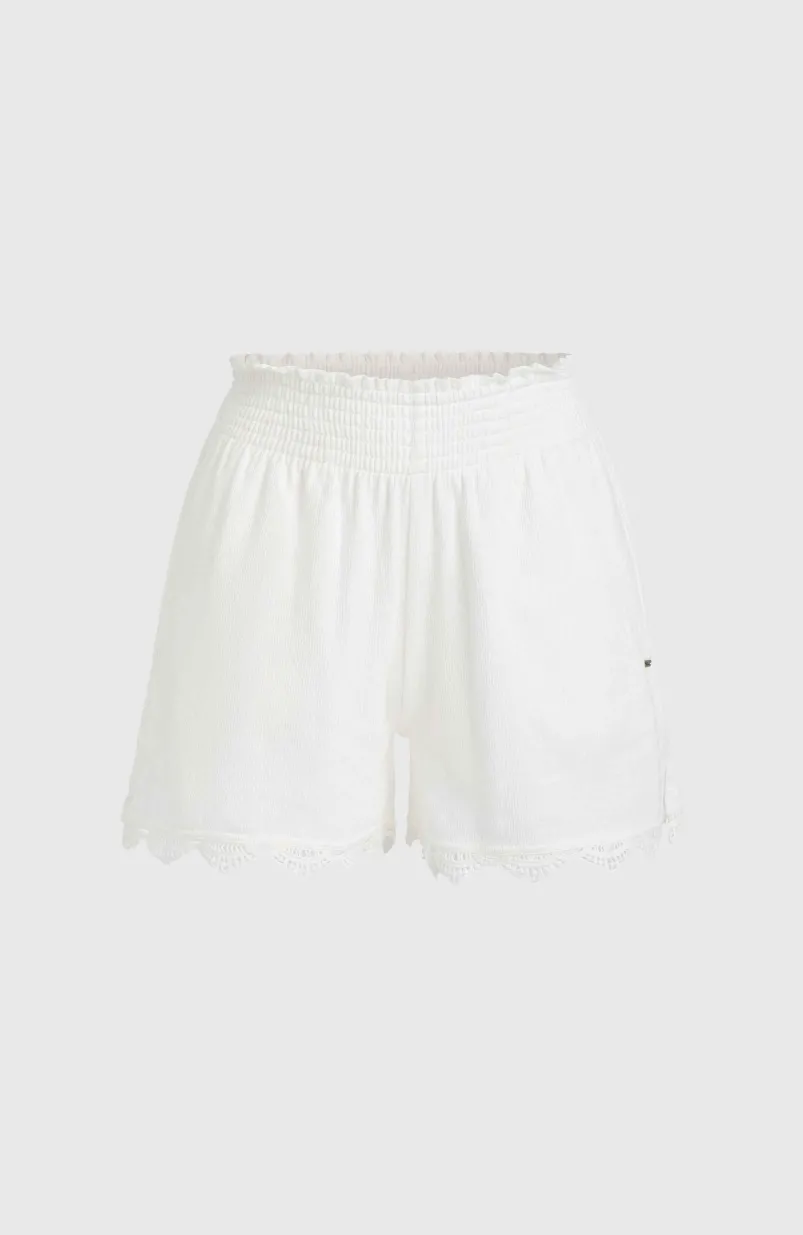 Essentials Ava Smocked Short | Snow White