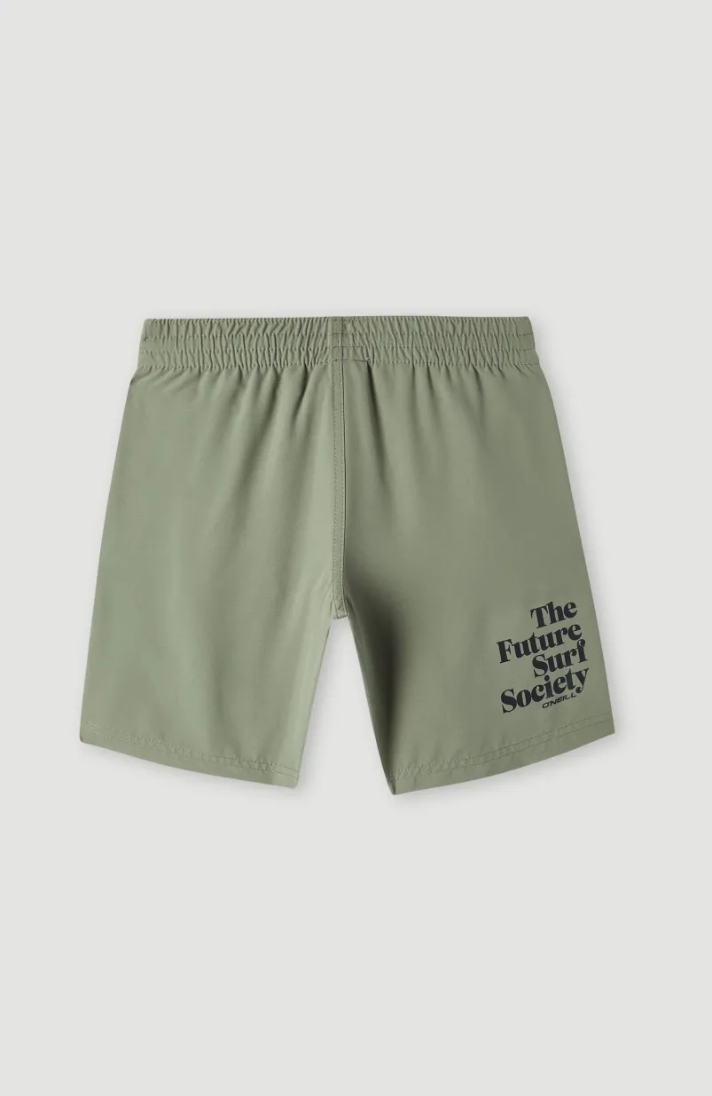 Future Surf Society 14'' Zwemshort | Deep Lichen Green