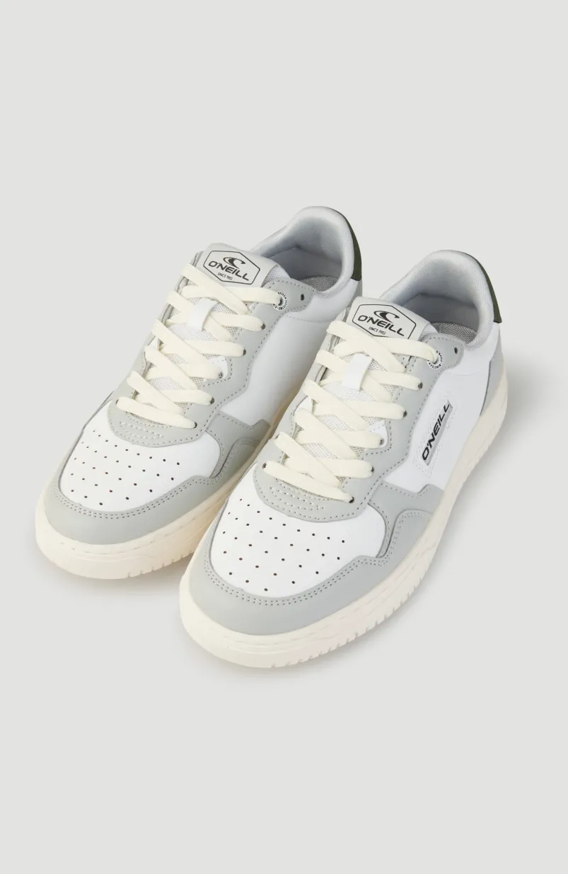 GALVESTON LOW Sneaker | Cool Grey/ White