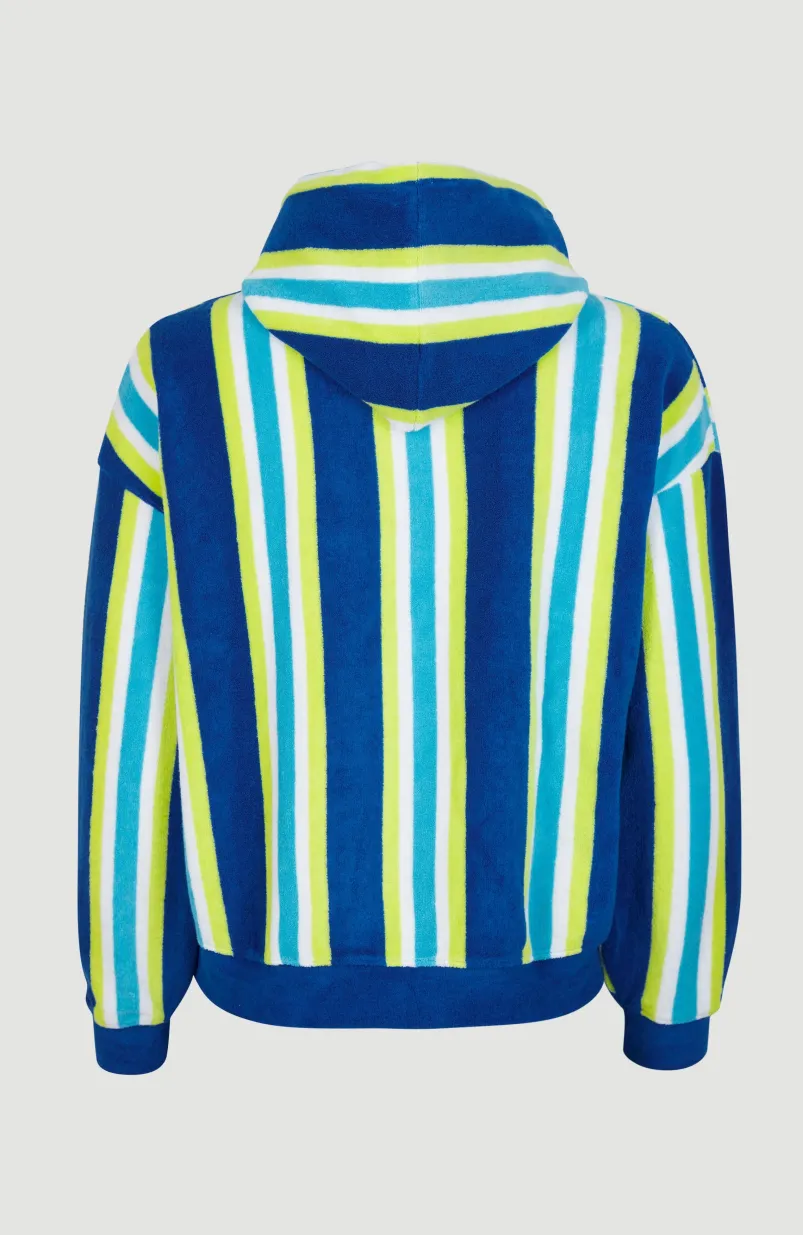 Hoodie Brights Terry | Blue Towel Stripe