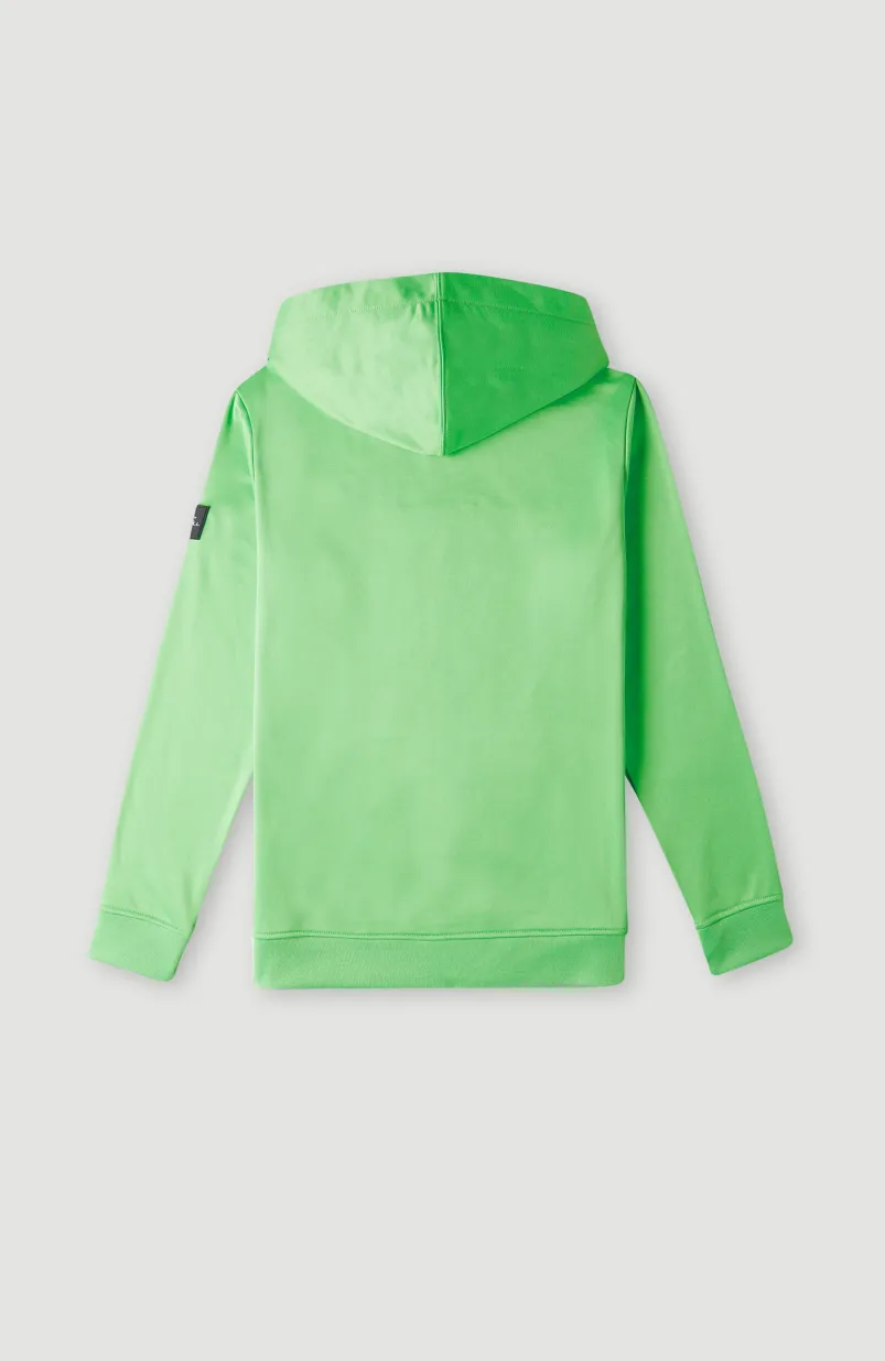 Hoodie Rutile Fleece | Luminous Green