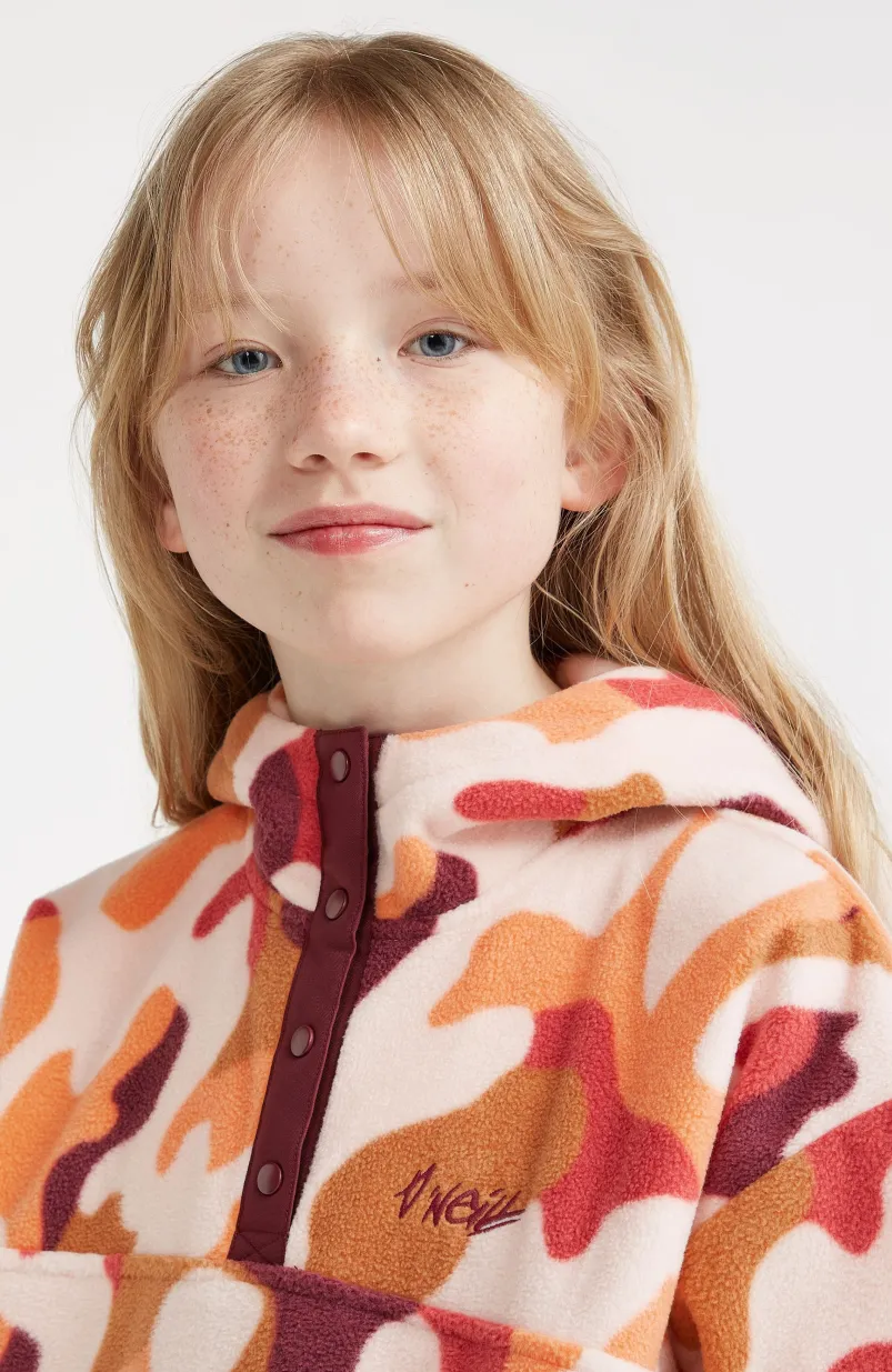 Hoodie Superfleece Met Halve Rits | Purple Hiker Camo