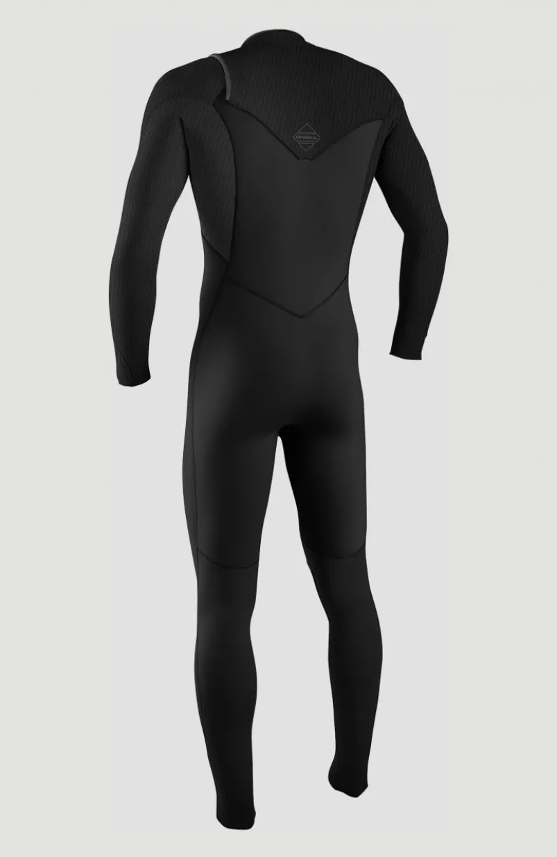 Hyperfreak 4/3mm+ Chest Zip Full Wetsuit | BLACK/BLACK