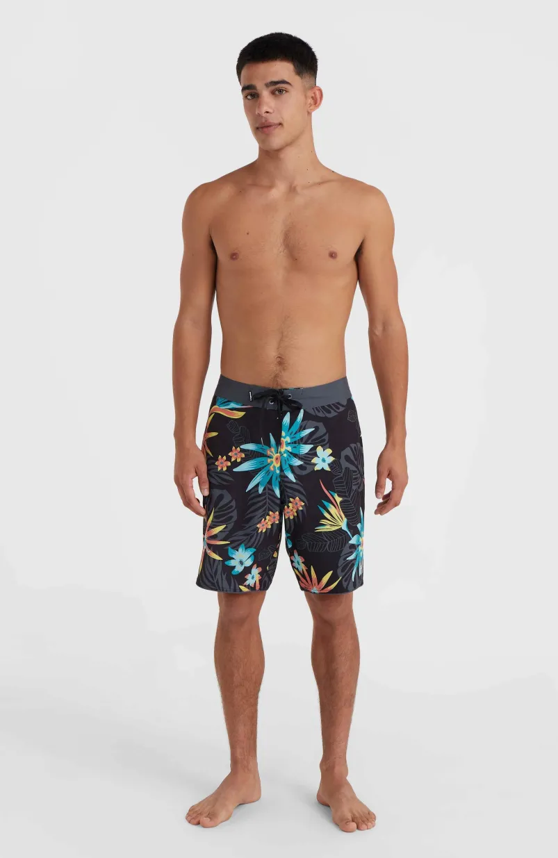 Hyperfreak Mysto Scallop 19" Boardshort | Black Mysto Scallop
