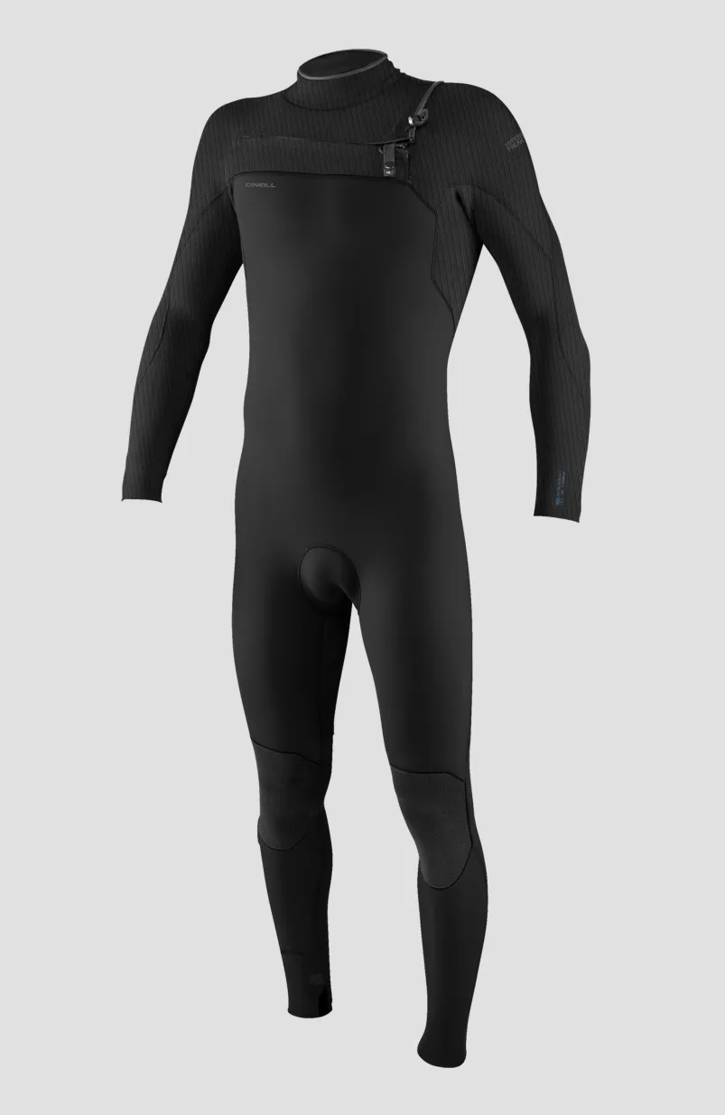 Hyperfreak Wind 3/2+ Chest Zip Full Wetsuit | BLACK/BLACK
