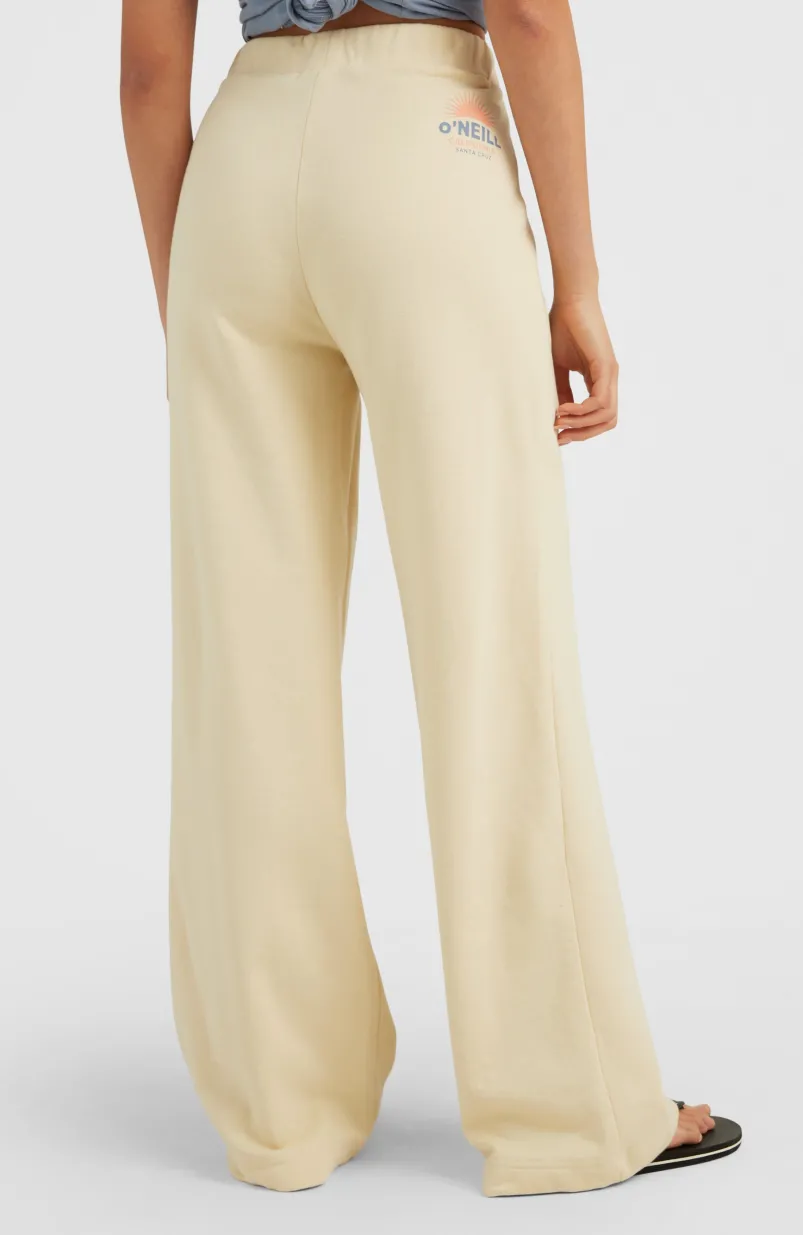 Joggingbroek Lulu Met Wijde Pijpen En Hoge Taille | Bleached Sand