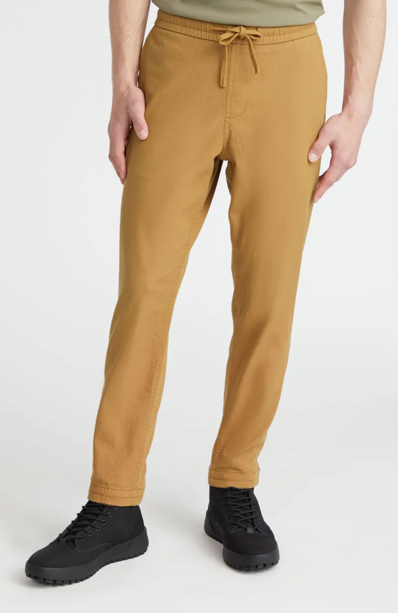 Joggingbroek Woven Chino | Rich Caramel