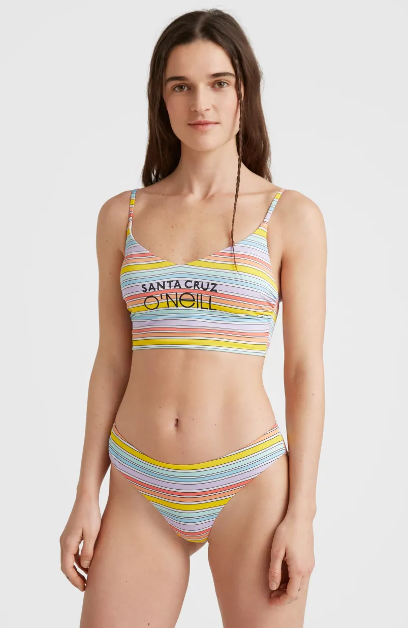 Midles - Maoi Bralette Bikiniset | Bright Multi Coloured Stripe
