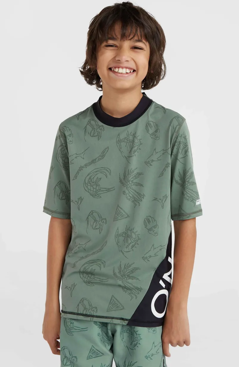 Mix And Match Crazy Shirt Met Korte Mouwen | Green Vintage Surfer