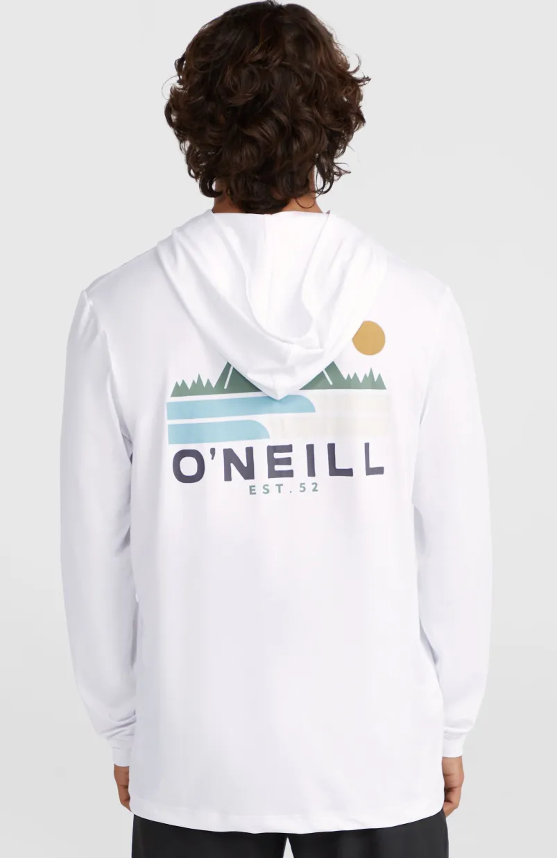 O'Neill TRVLR Series UPF Shirt Met Lange Mouwen En Capuchon | Snow White
