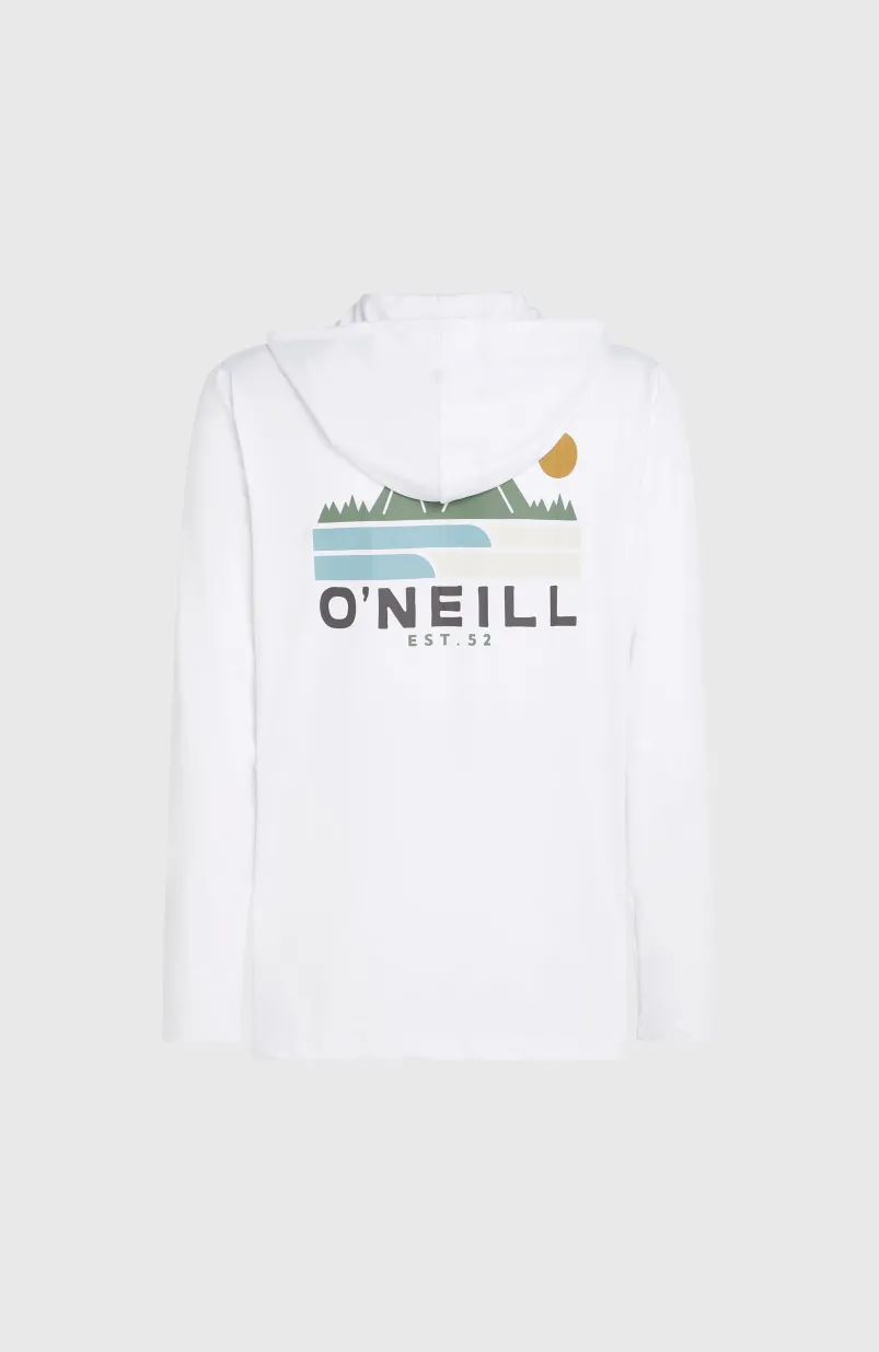 O'Neill TRVLR Series UPF Shirt Met Lange Mouwen En Capuchon | Snow White