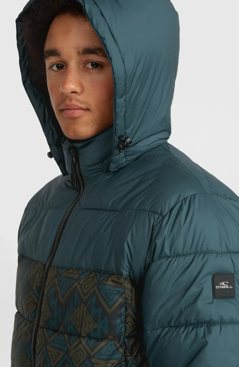 O'Riginals Pufferjas | Black Retro Ikat