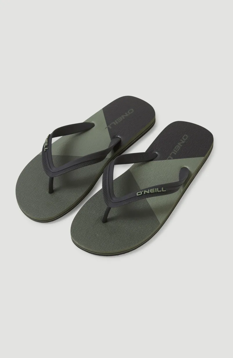 Profile Colour Block Sandalen | Deep Lichen Green Colour Block
