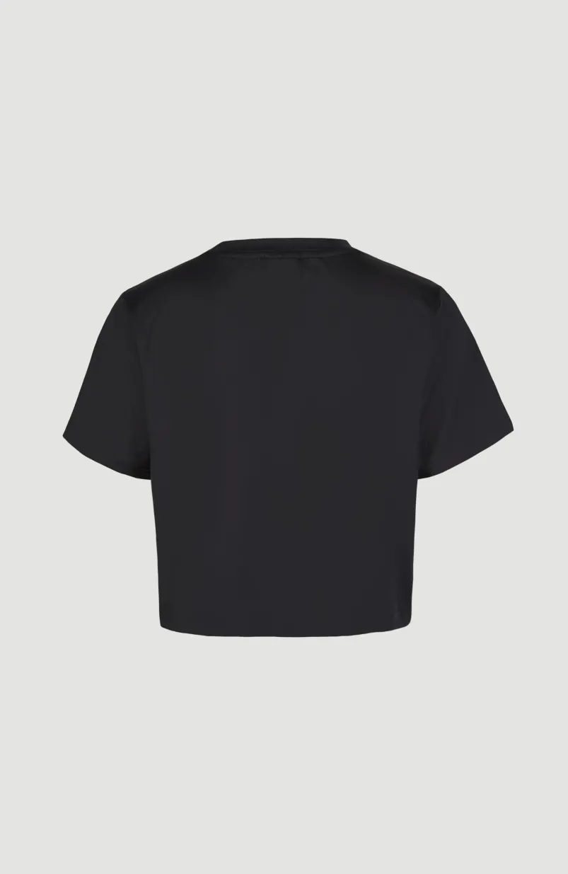 Rutile Cropped T-shirt | Black Out