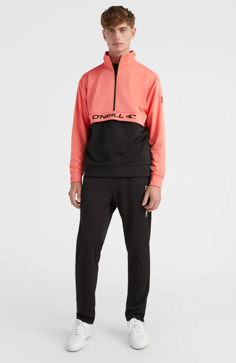 Rutile Solid Half Zip Anorak | Georgia Peach