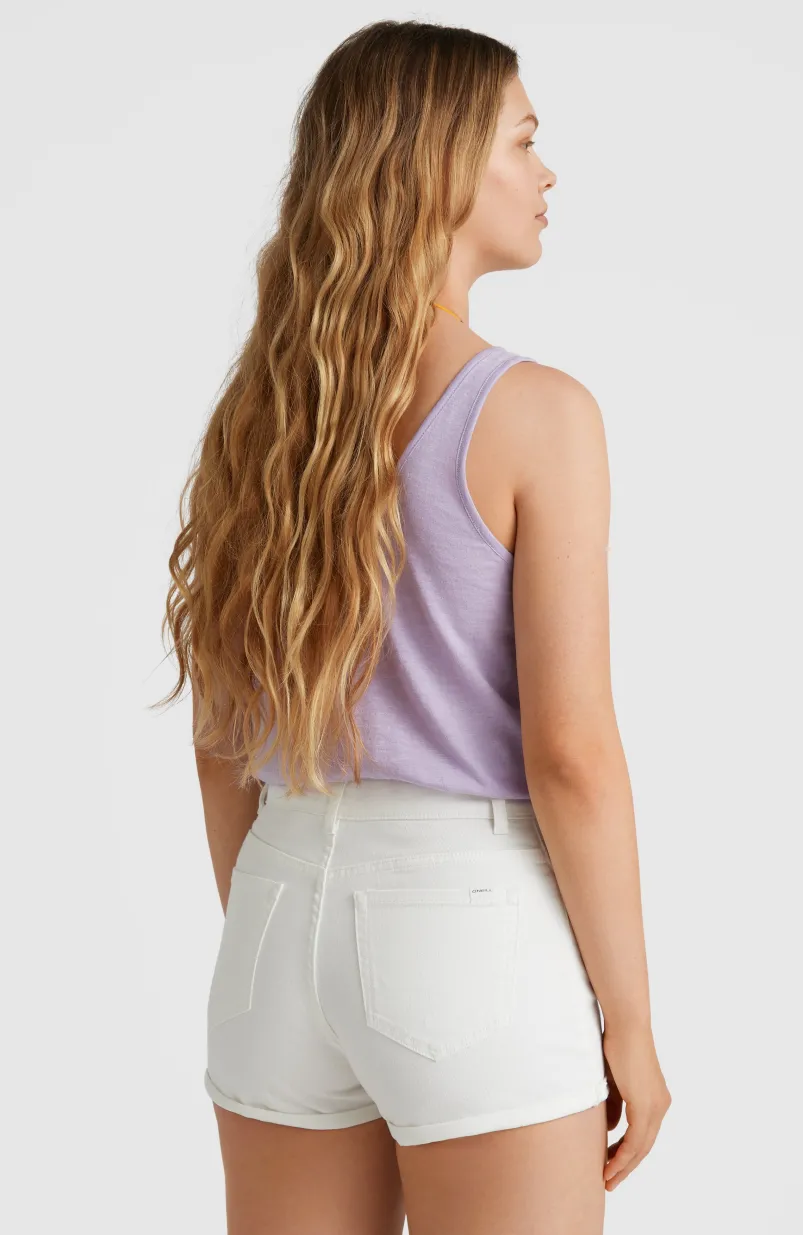 Short Essential Stretch Met Halfhoge Taille | Snow White