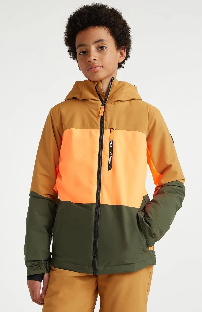 Ski Jas Carbonite | Rich Caramel Colour Block