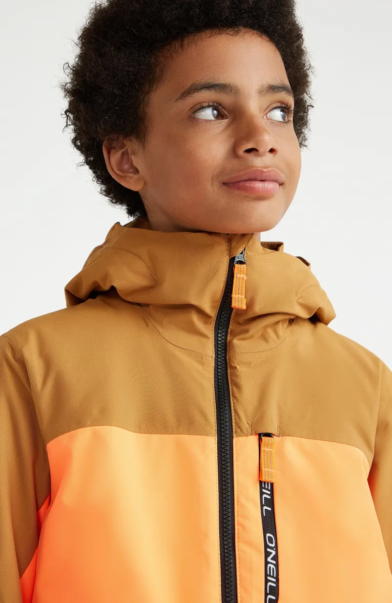 Ski Jas Carbonite | Rich Caramel Colour Block