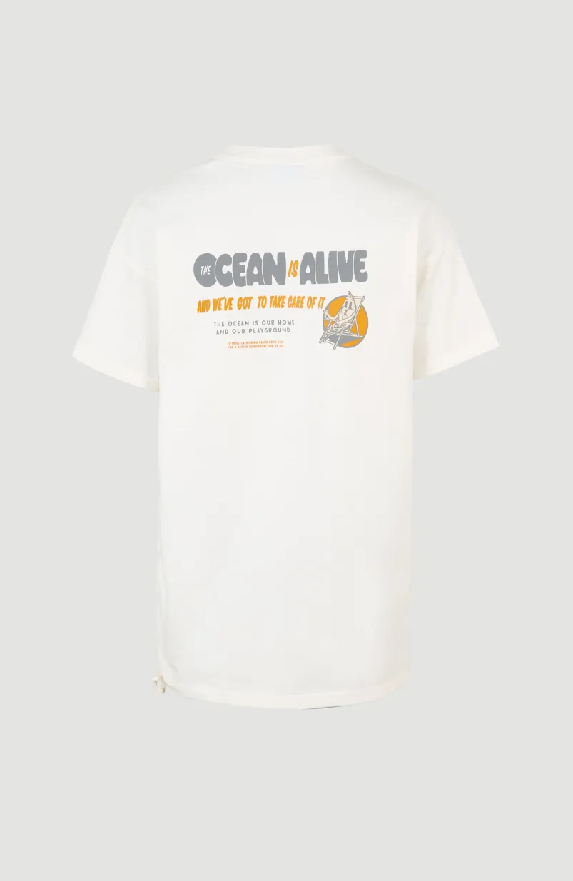 Stream Adjustable Long T-shirt | Snow White