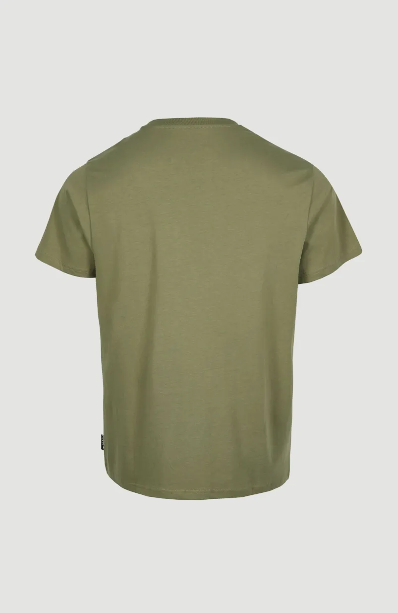 Stream T-shirt | Deep Lichen Green
