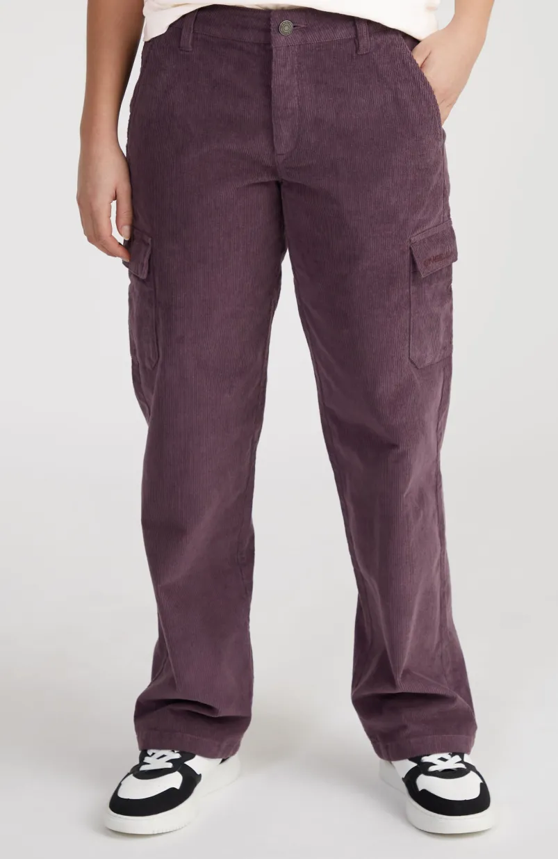 Surf Heroes Cord Cargobroek | Mauve Miracle