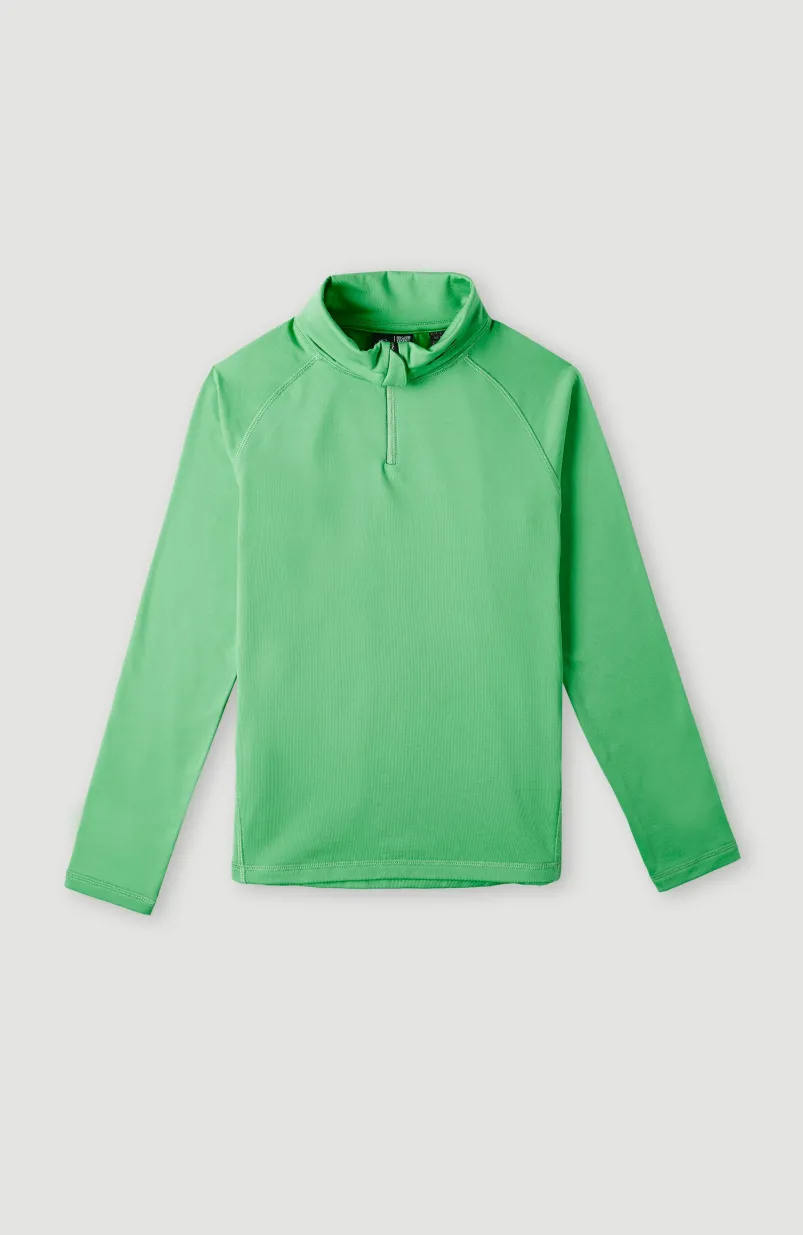 Trui Clime Fleece Met Halve Rits | Luminous Green