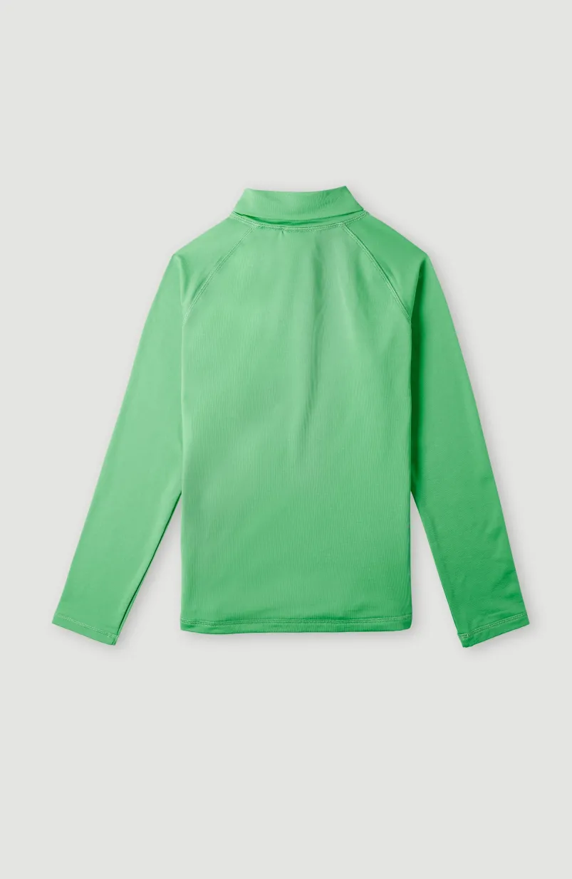 Trui Clime Fleece Met Halve Rits | Luminous Green
