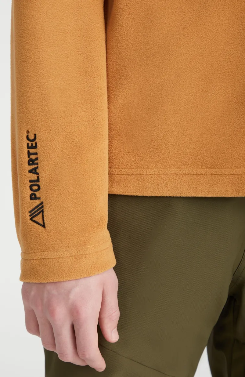 Trui Jack's Fleece Met Halve Rits | Rich Caramel