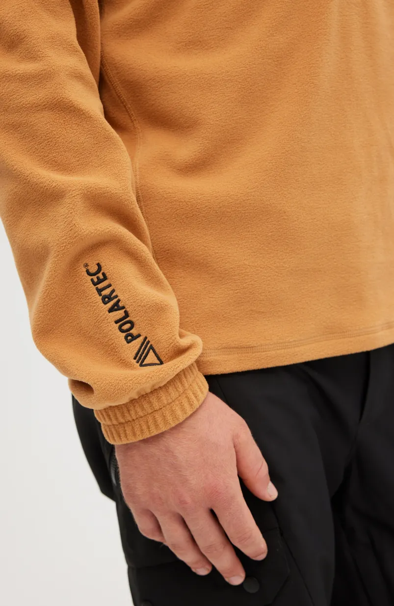 Trui Utility Light Fleece Met Halve Rits | Rich Caramel