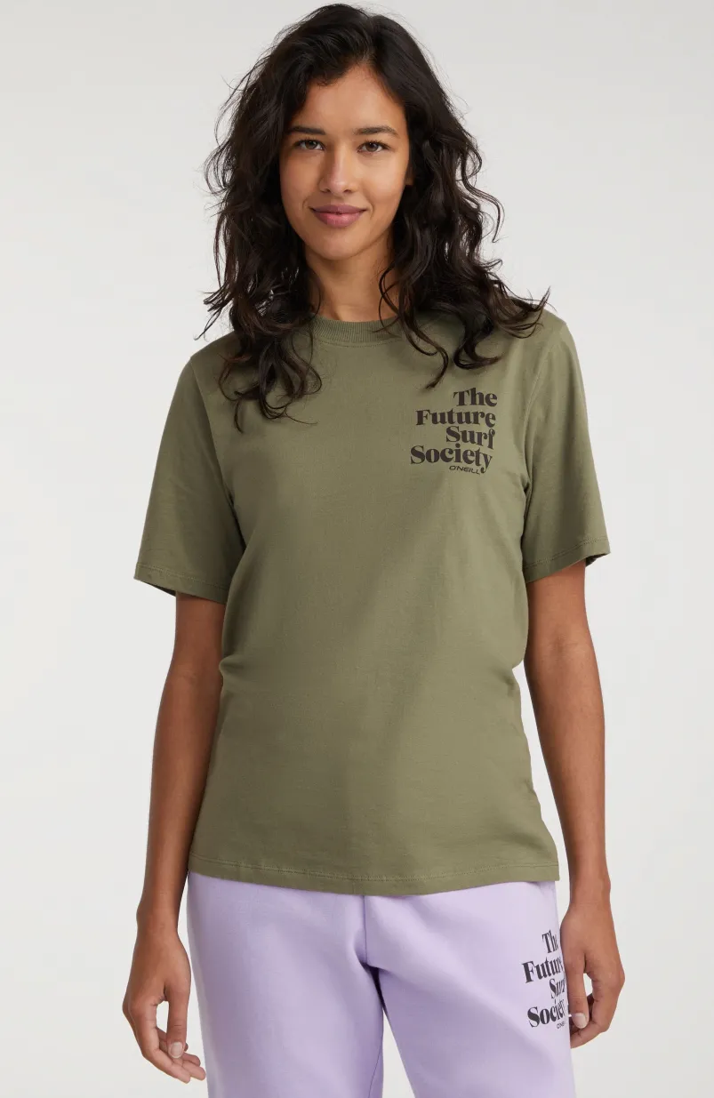 T-shirt Future Surf Society | Deep Lichen Green