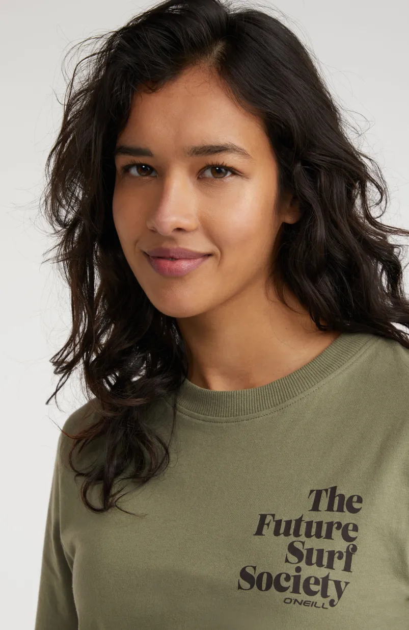 T-shirt Future Surf Society | Deep Lichen Green