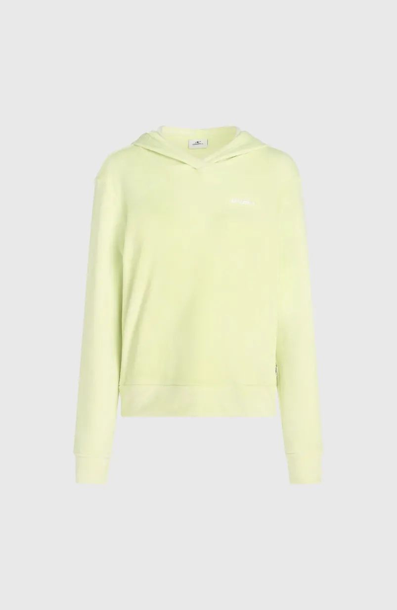 Velour Fleecehoodie | Lime Wash