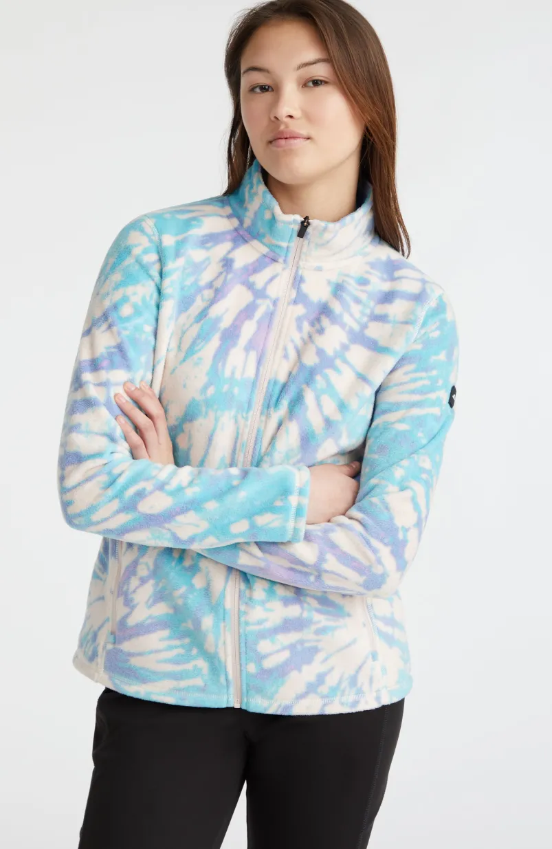 Vest Clime Printed Fleece | Pink Tie Dye