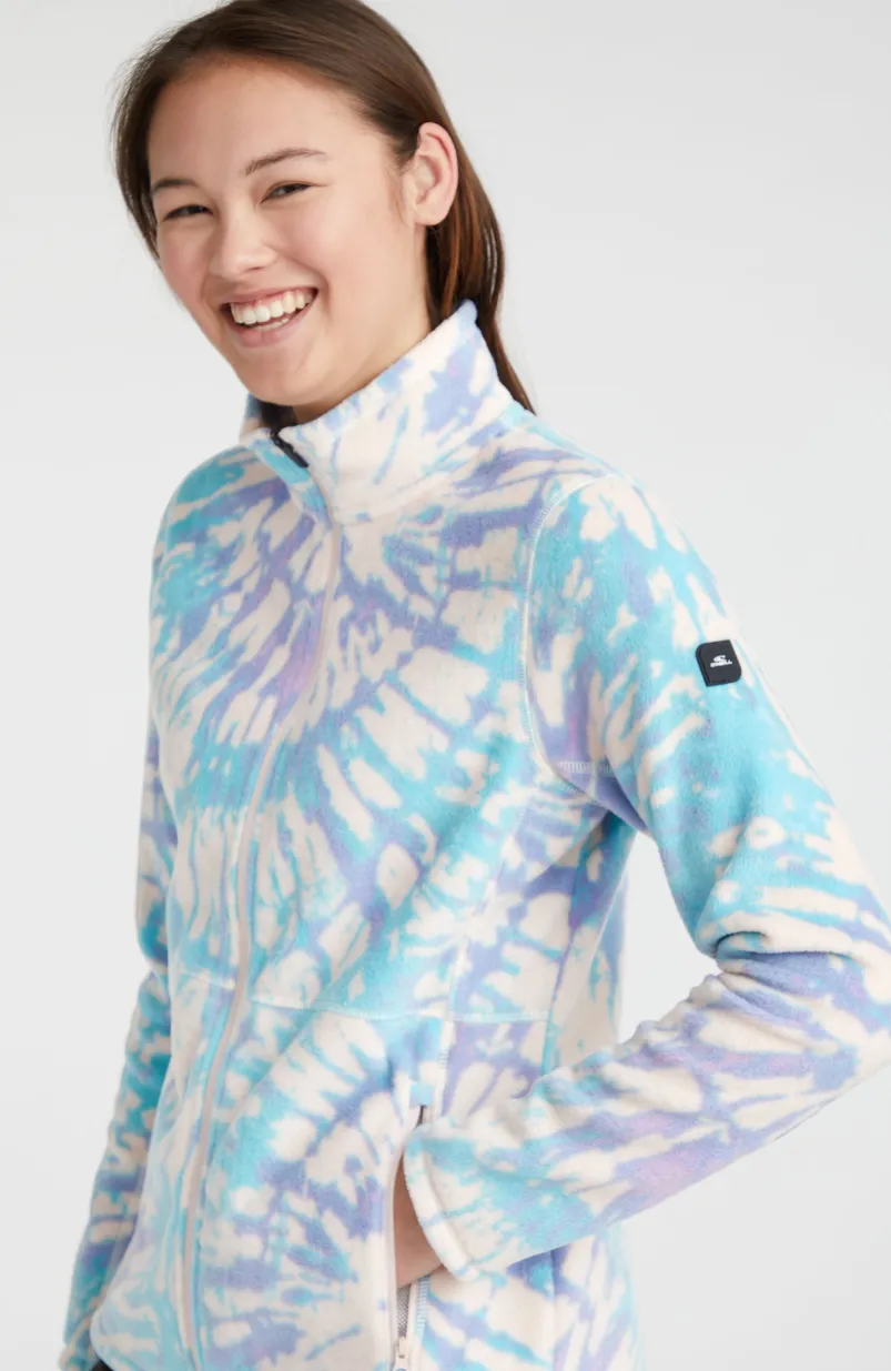 Vest Clime Printed Fleece | Pink Tie Dye