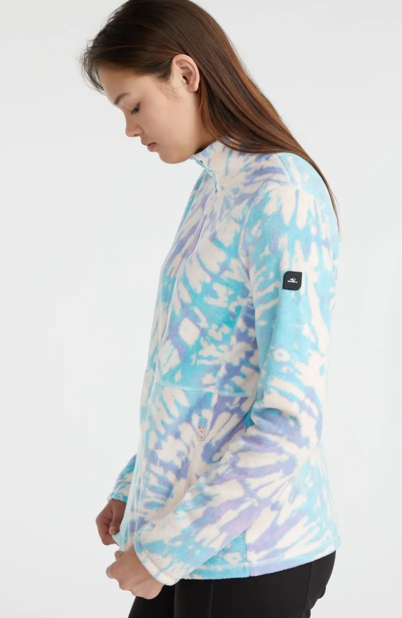 Vest Clime Printed Fleece | Pink Tie Dye