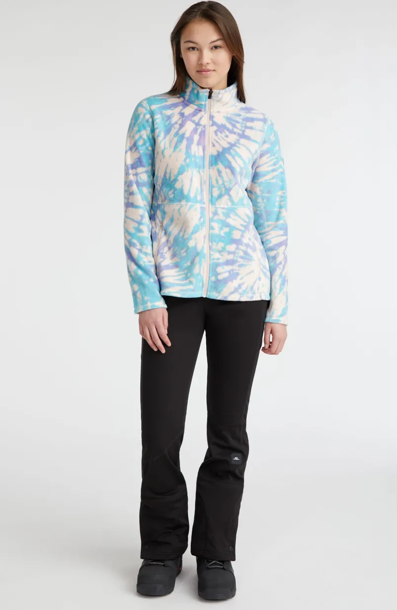 Vest Clime Printed Fleece | Pink Tie Dye