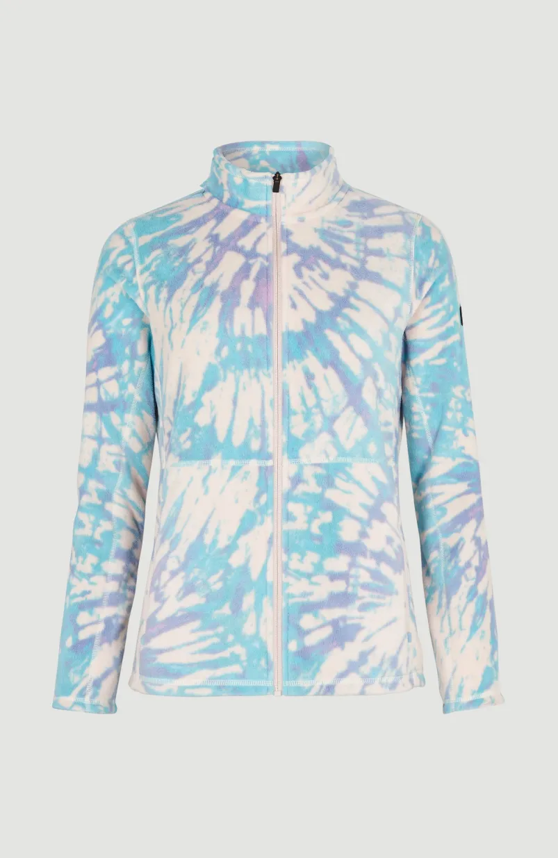 Vest Clime Printed Fleece | Pink Tie Dye