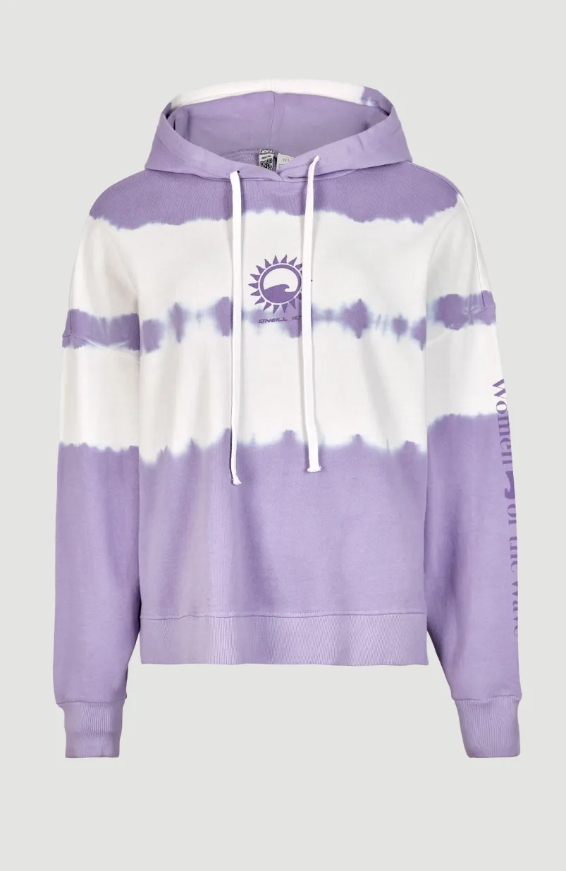 Women Of The Wave Hoodie | Purple Tie Dye